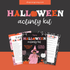 Printable October activity kit pages with games and crafts 
