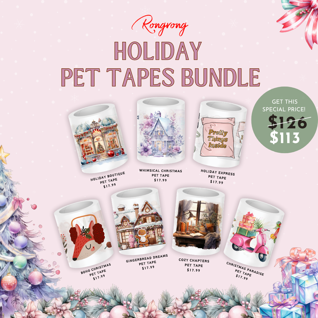 Shop Rongrong Holiday Pre-Cut PET Tapes Bundle