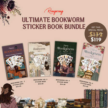Ultimate Bookworm Sticker Book Bundle