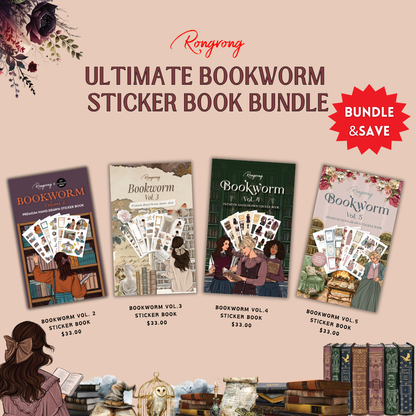 Ultimate Bookworm Sticker Book Bundle