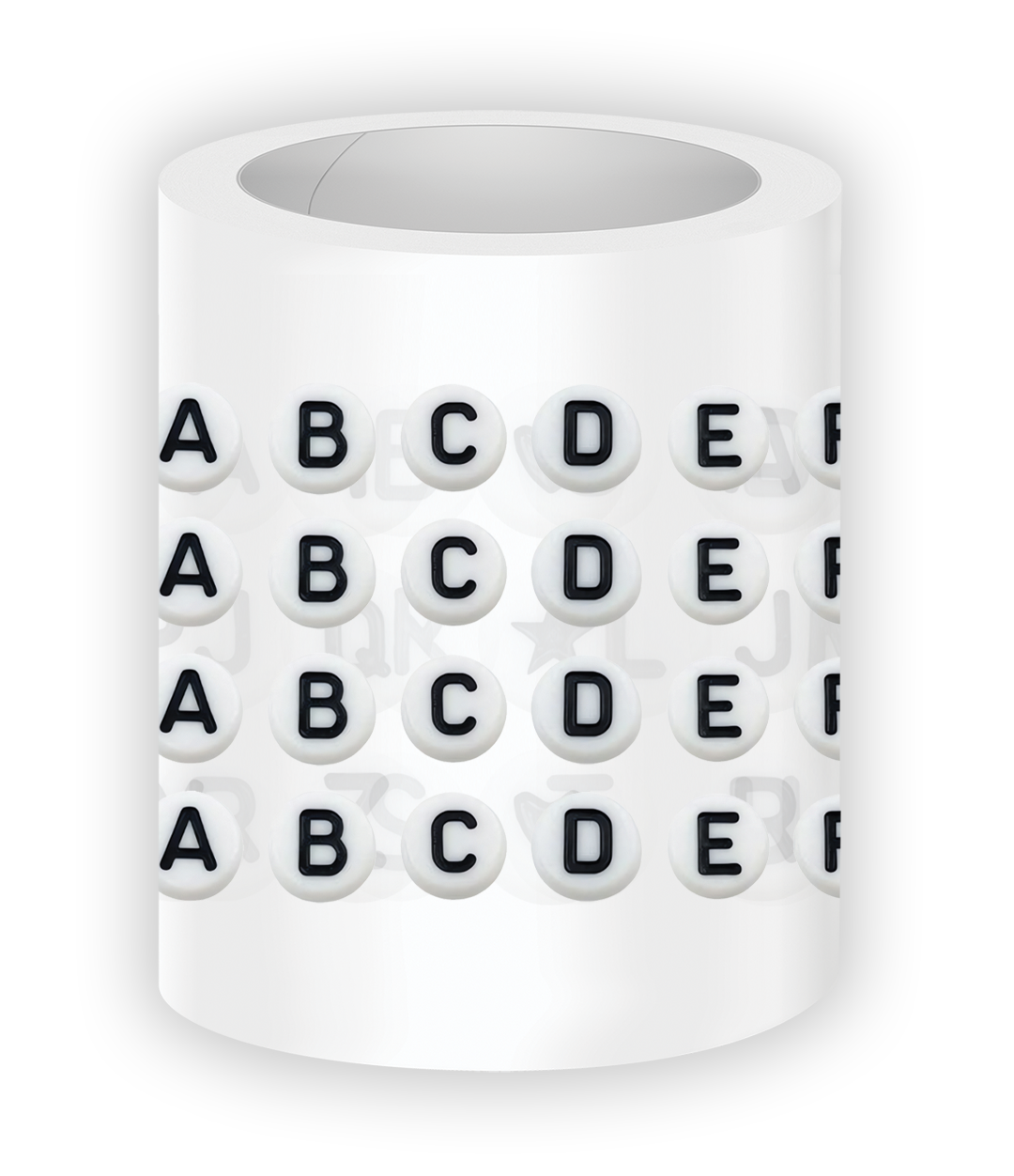 Alphabet Beads Pre-cut PET Tape [3.O]