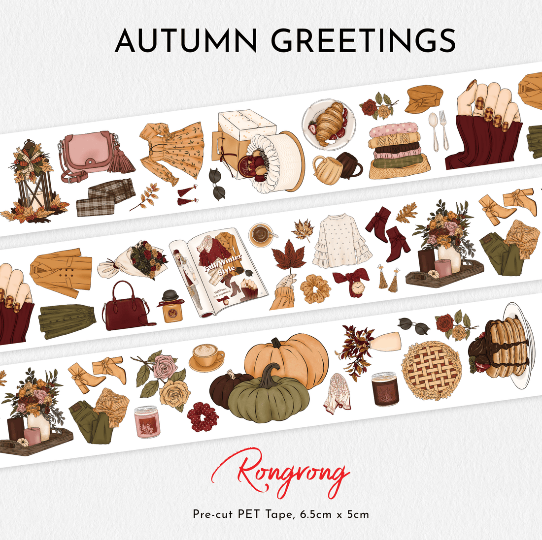 Autumn Greetings PET Tape