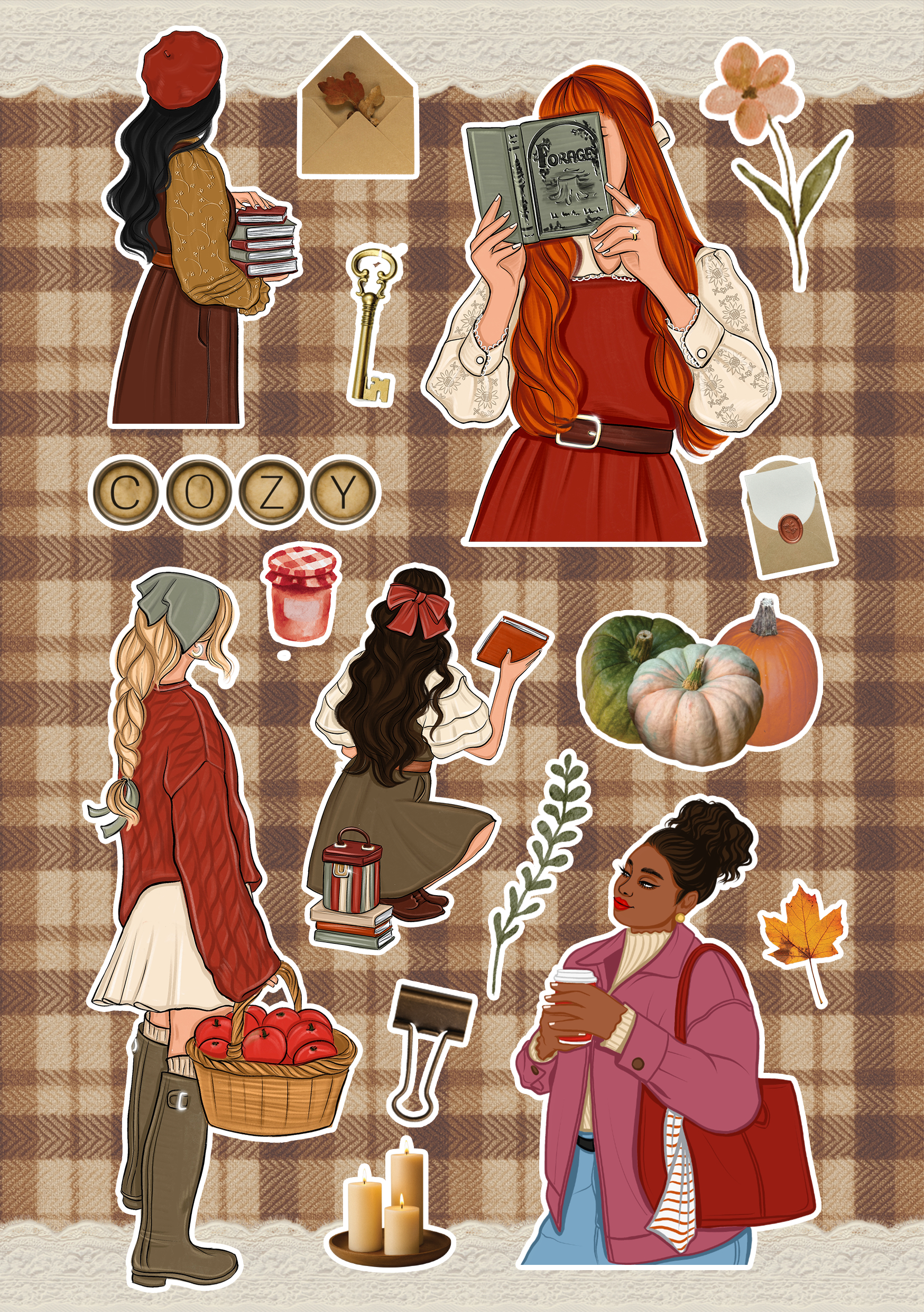Autumn Moments Vinyl Sticker Pack [DOWNLOAD]