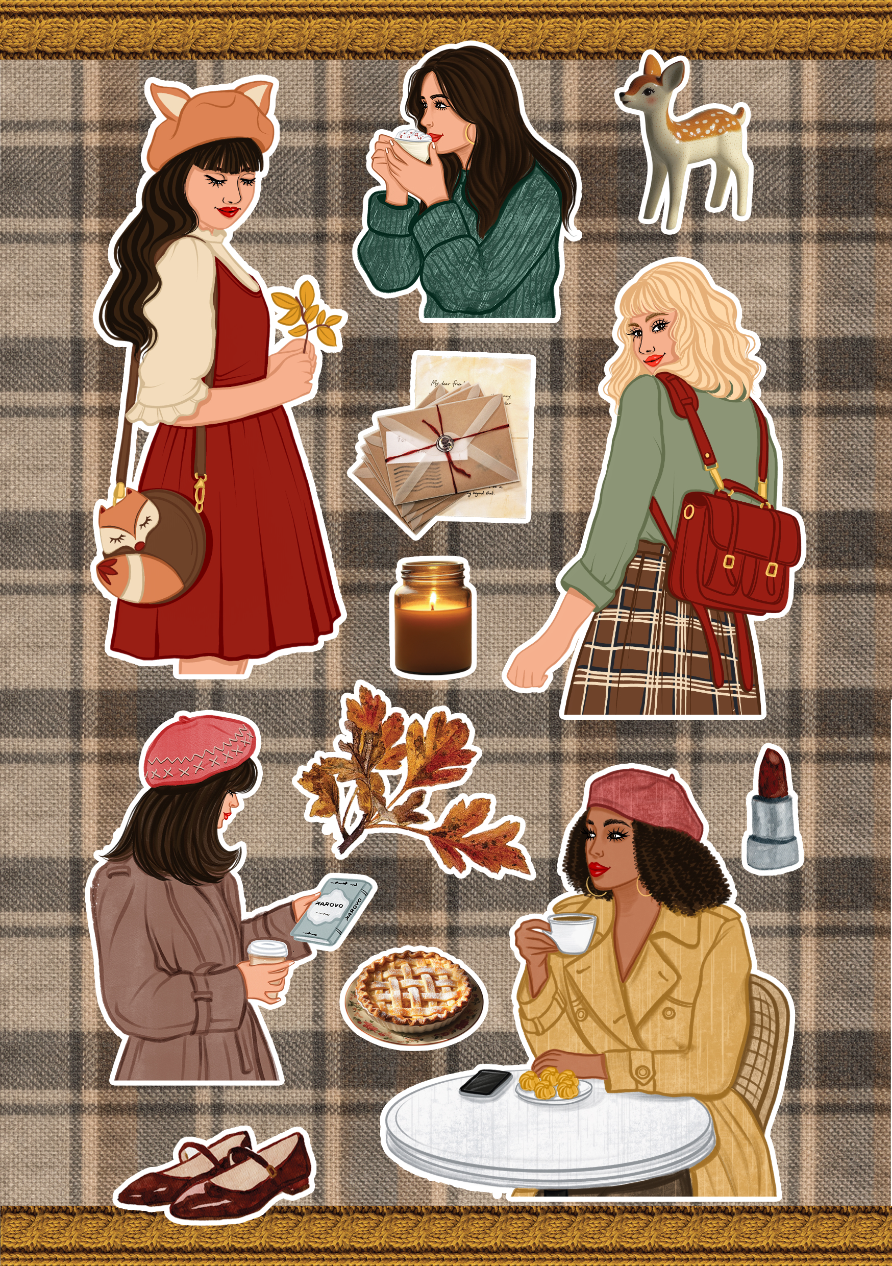 Autumn Moments Vinyl Sticker Pack [DOWNLOAD]