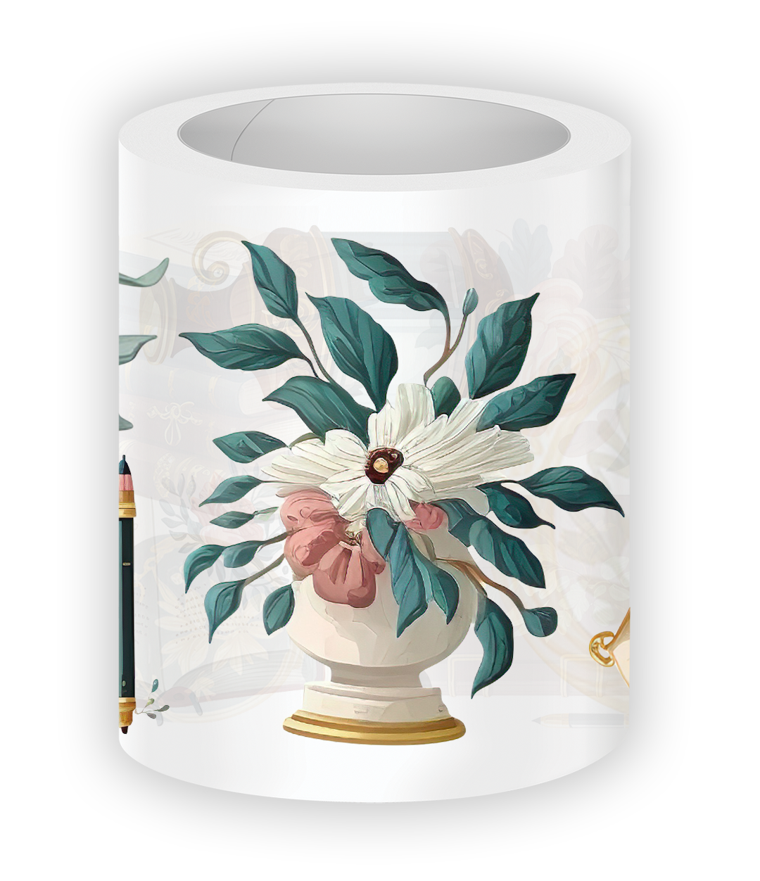 vintage library stickers