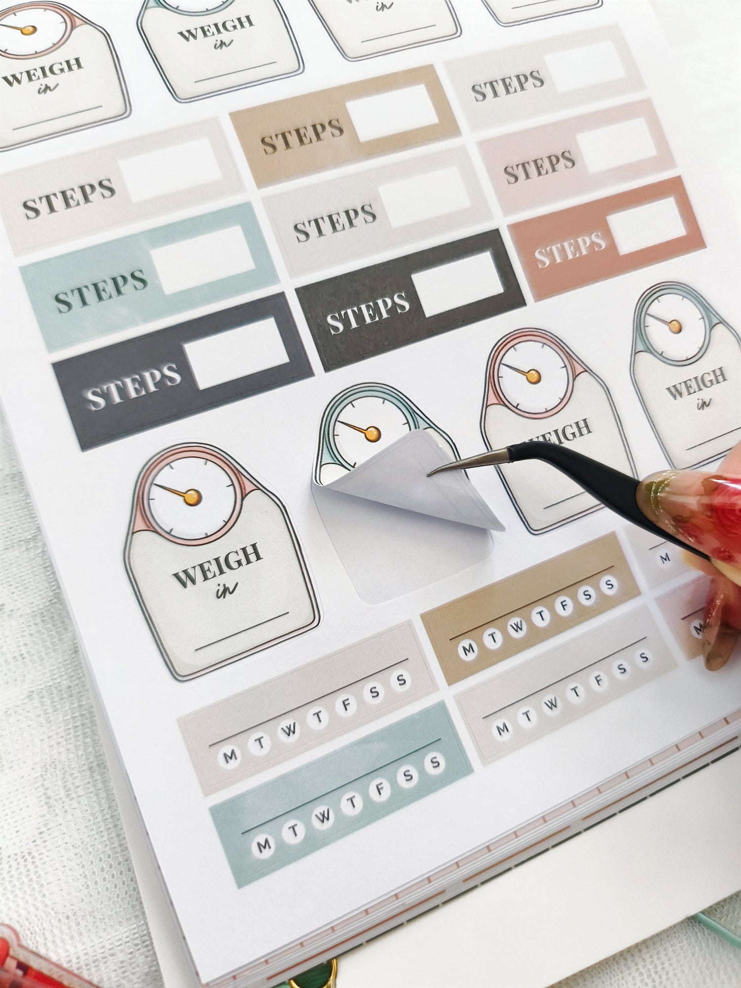 Sticker sheet with &