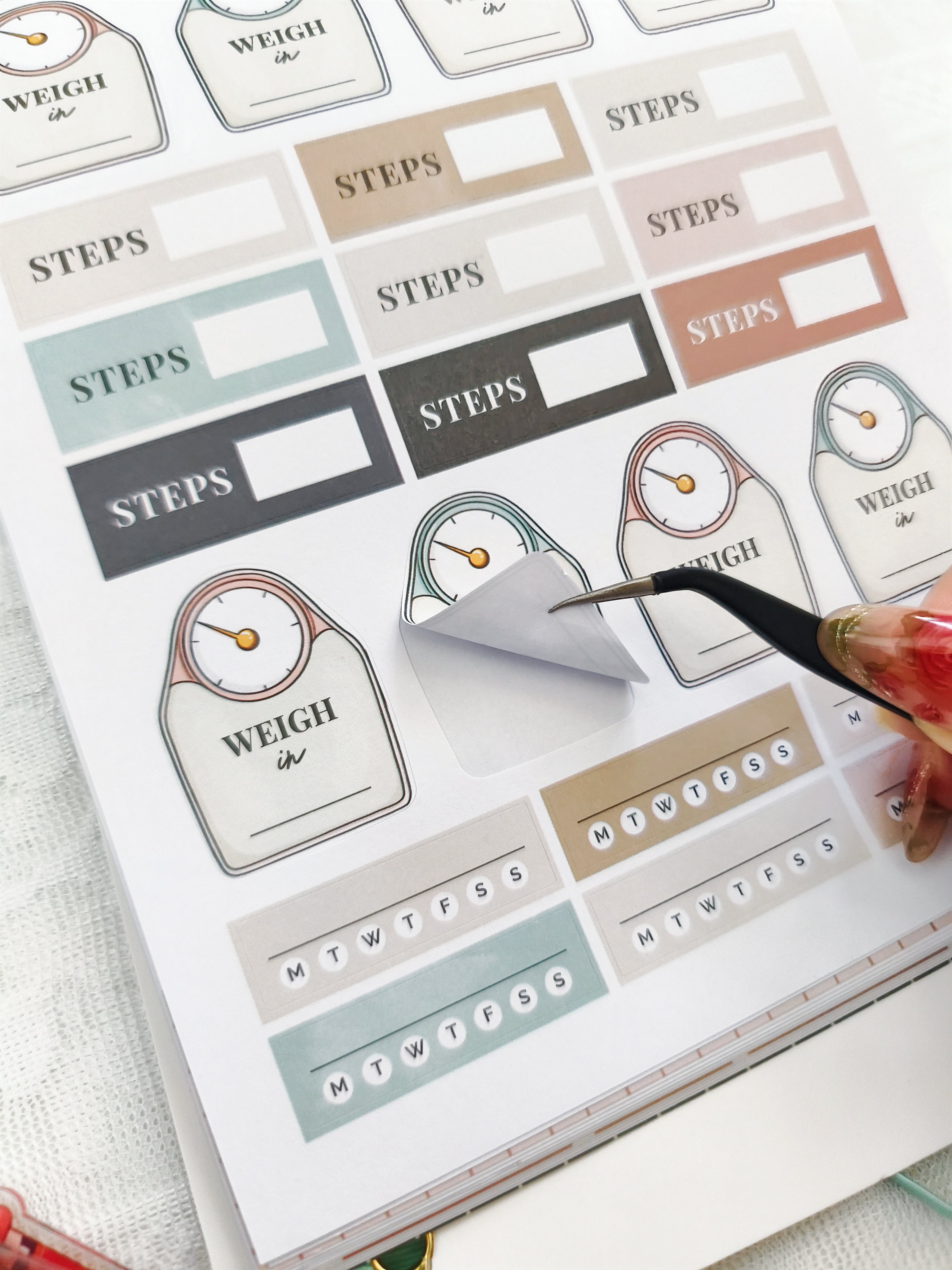Sticker sheet with &