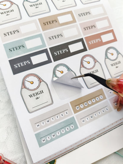 Sticker sheet with &