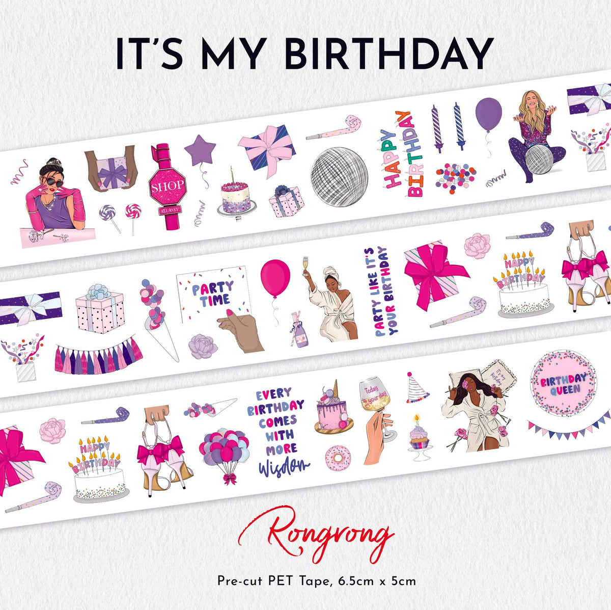 It's My Birthday PET Tape - Shop Rongrong