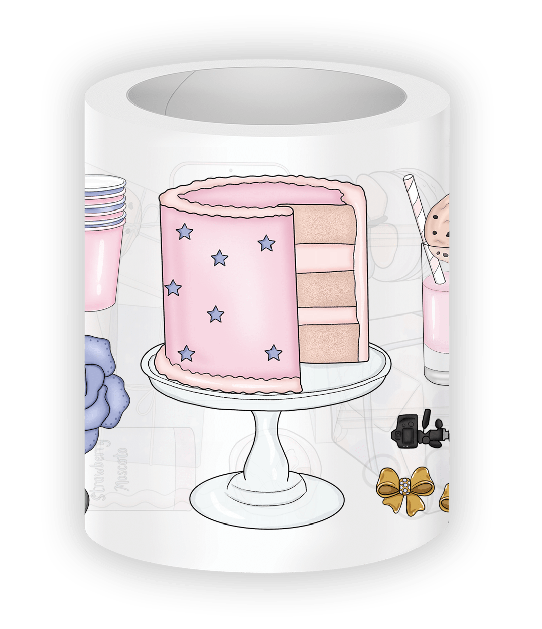 Chic Birthday Stickers for planner
