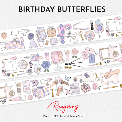 Birthday Butterflies PET Tape