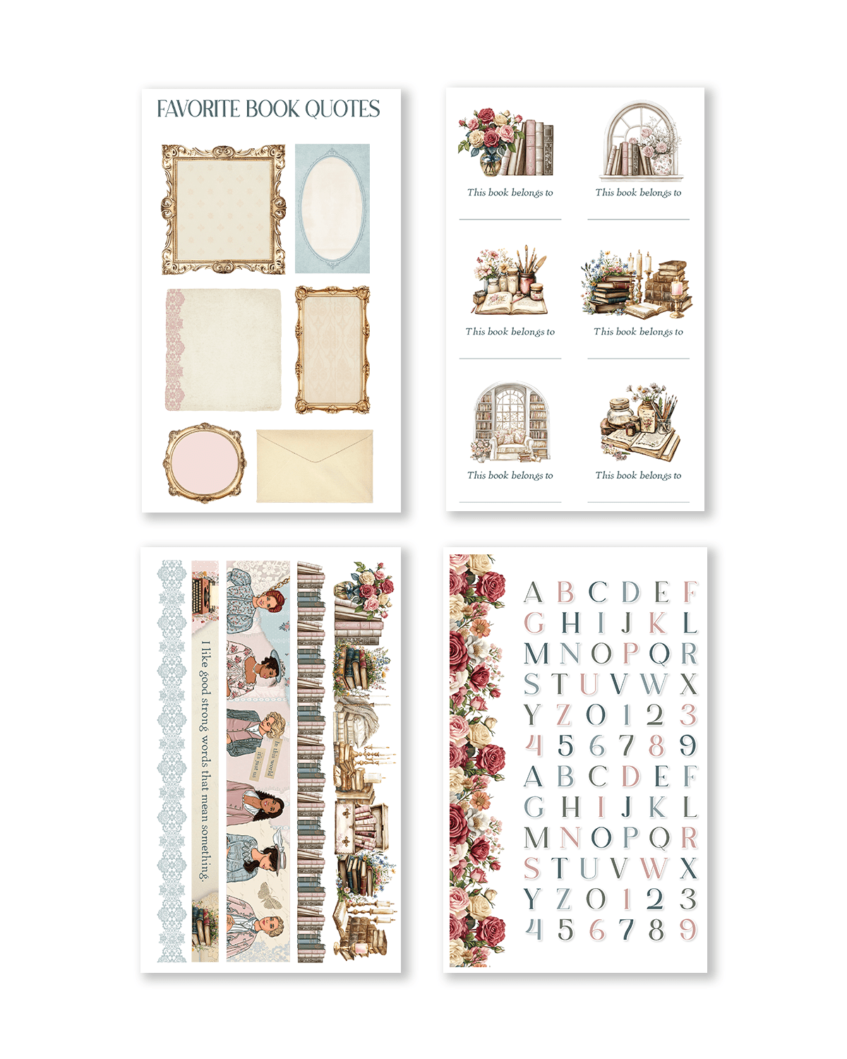 Classic Book Stickers
