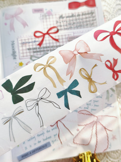 Bowtiful Days washi tape decorative bow sticker layout