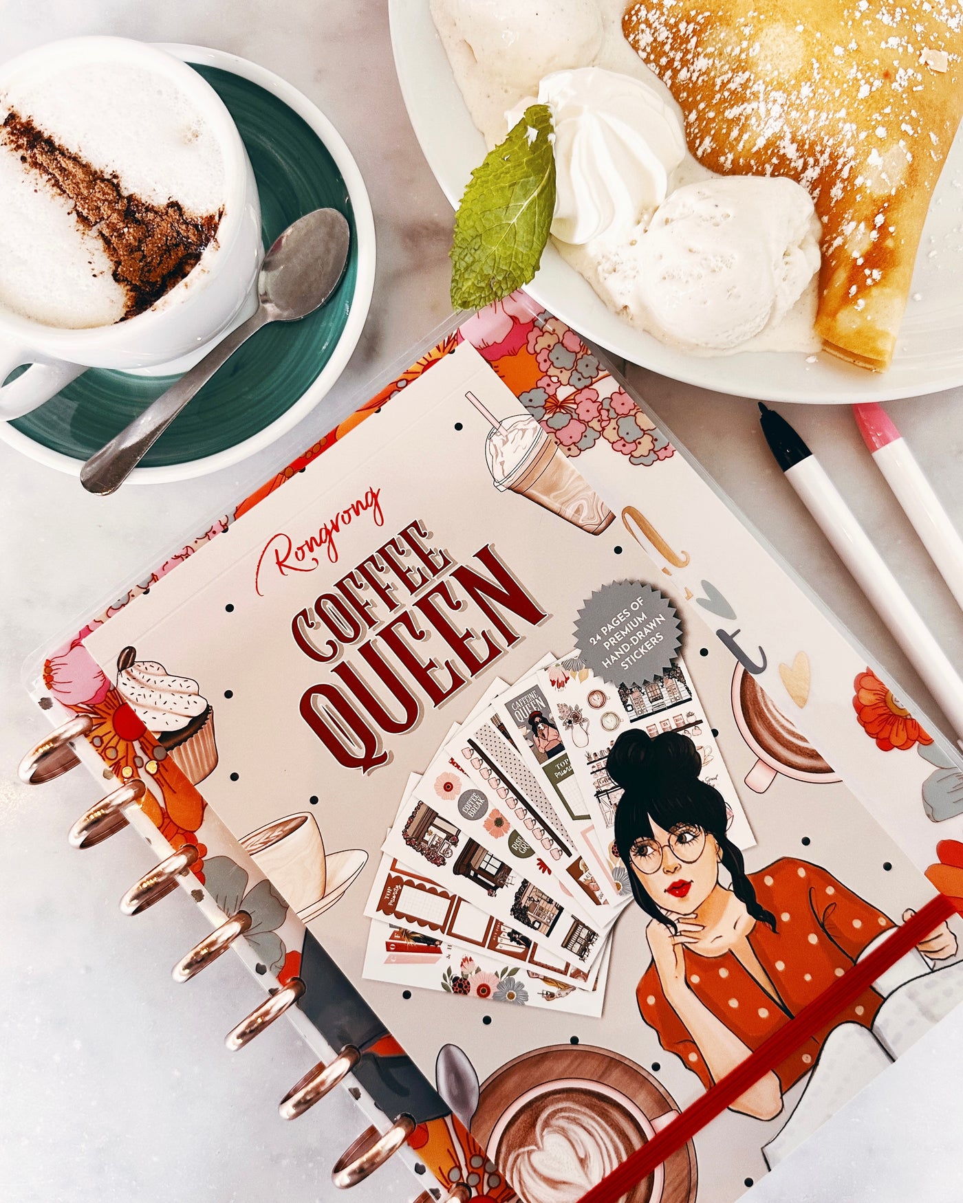 Shop Rongrong Coffee Queen Sticker Book