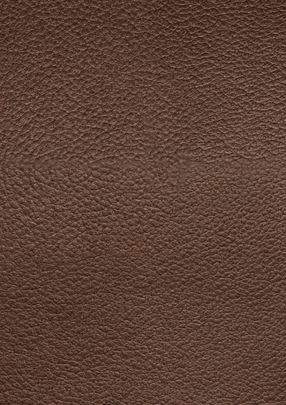 Rich chestnut brown faux leather texture scrapbook paper with realistic vintage leather grain finish.