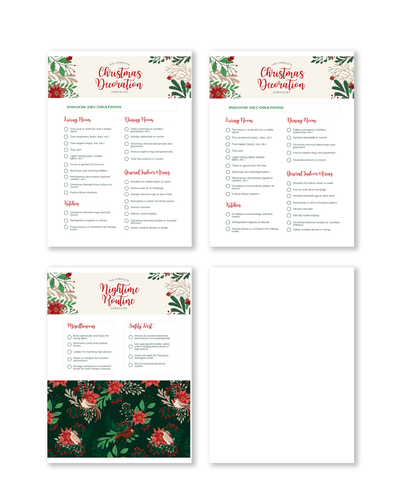 Shop Rongrong Christmas Decoration Digital Checklist for Planner, journal and scrapbooking
