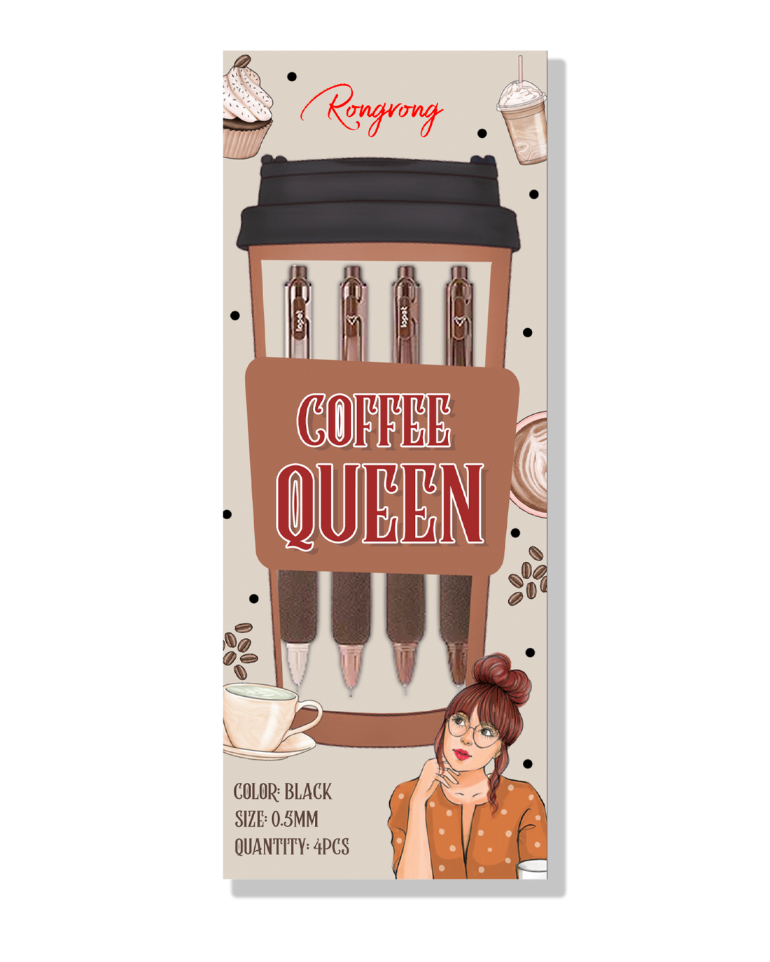 Shop Rongrong Coffee Queen Pen Set