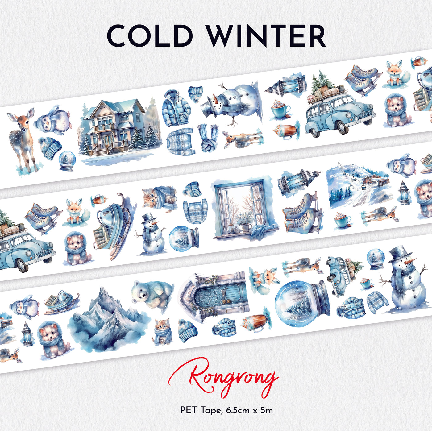 Shop Rongrong Cold Winter PET Tape for planner