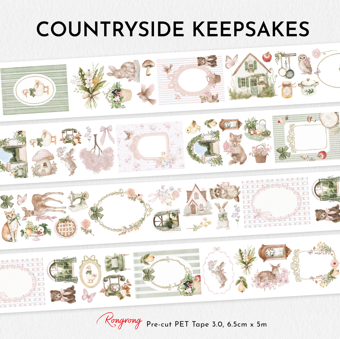 Countryside Keepsakes Pre-cut PET Tape [3.O]