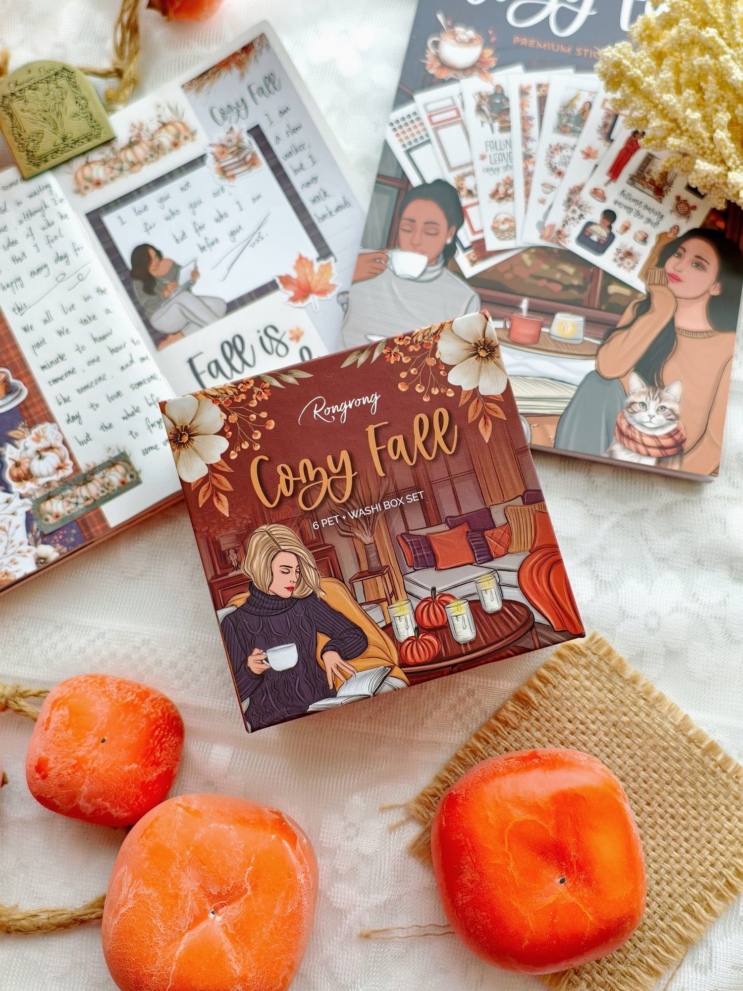 Cozy Fall Pre-cut PET Tape + Washi Box
