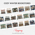 Cozy Winter Bookstores Pre-cut PET Tape