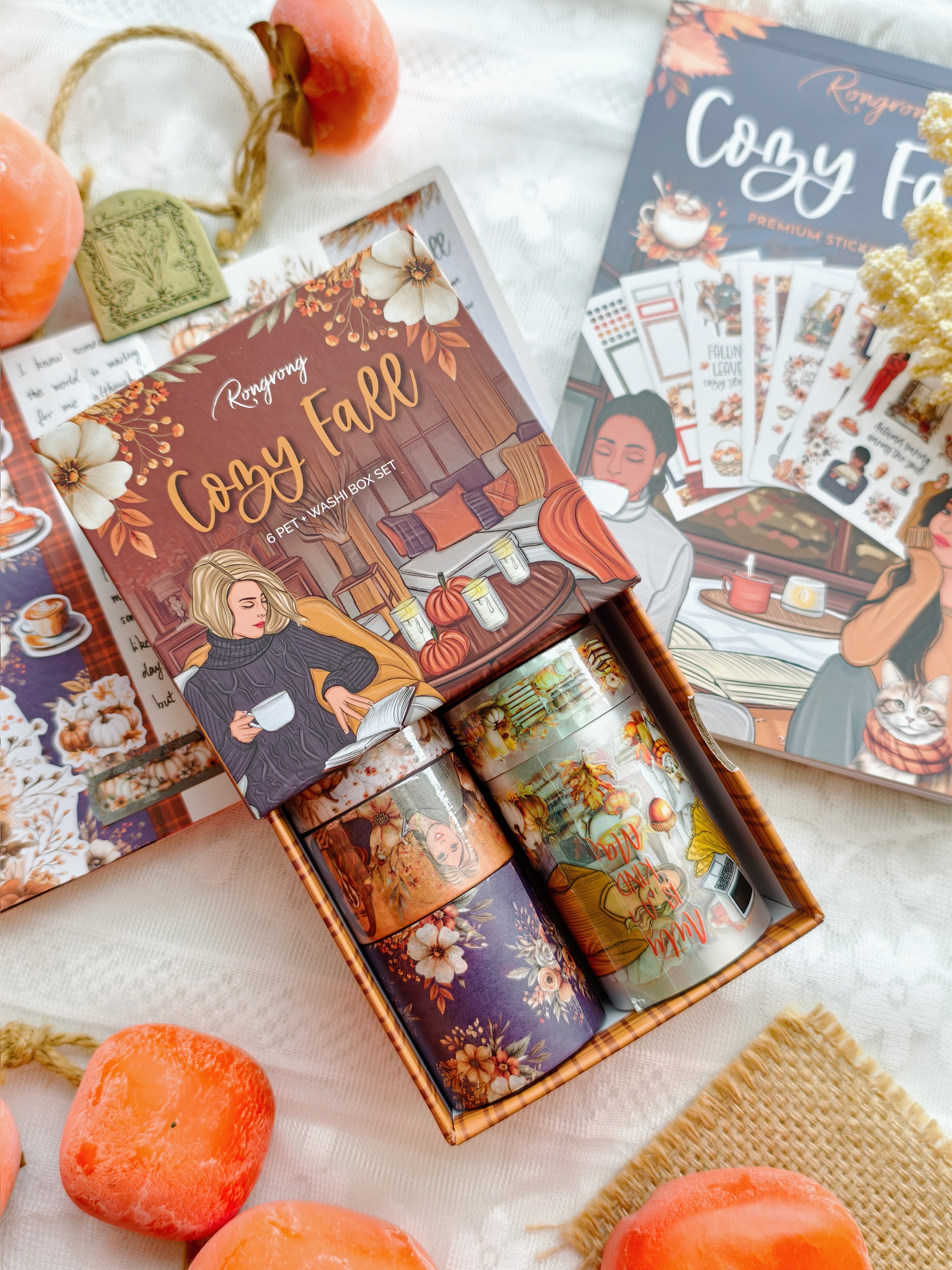 Cozy Fall Pre-cut PET Tape + Washi Box