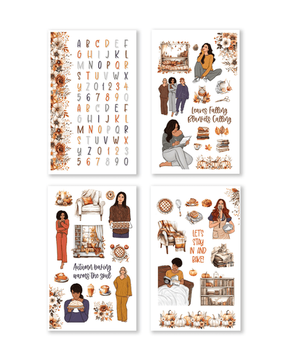 Cute fall stickers for Planners