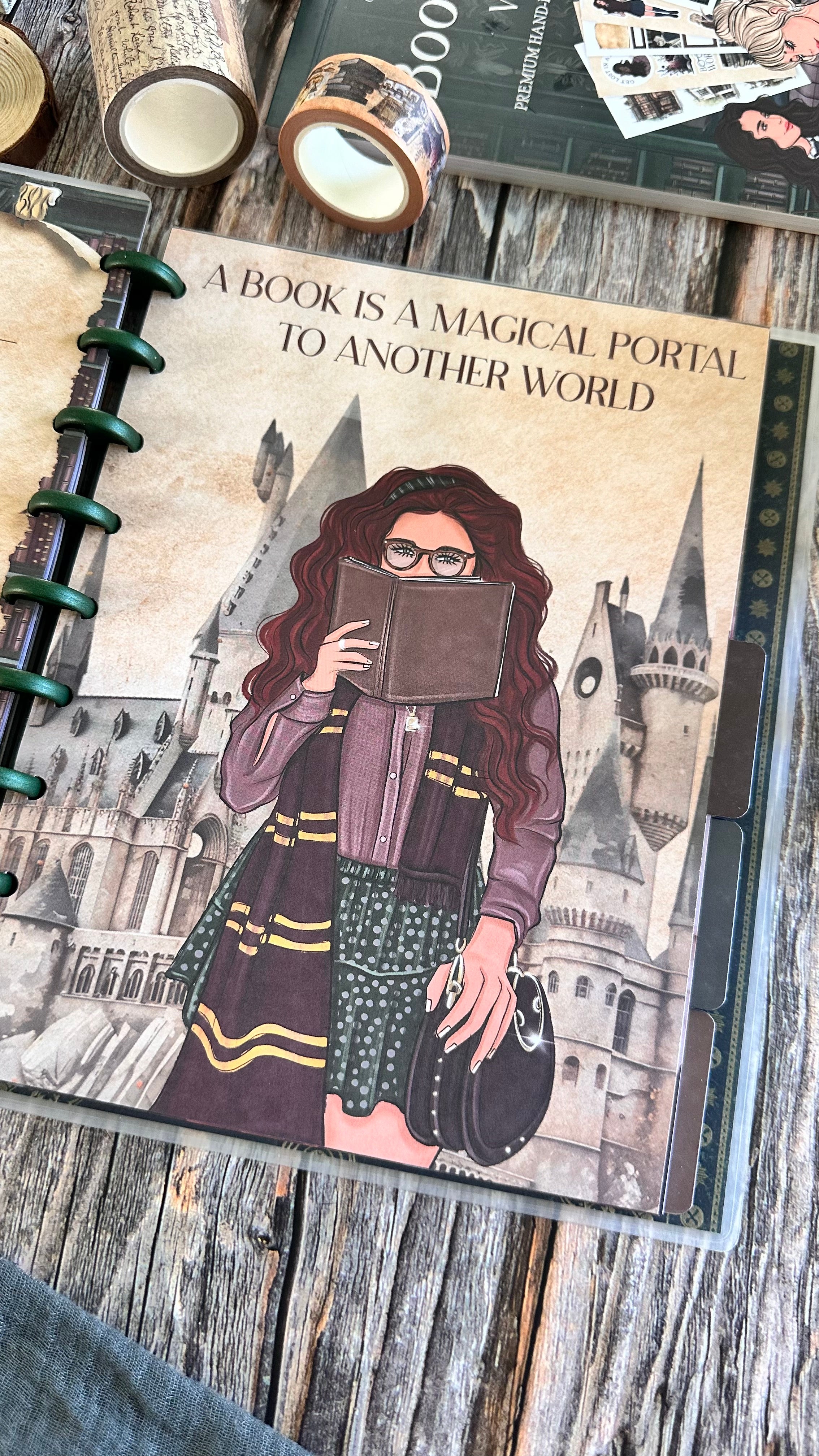 Dark Academia All Booked Up Journal - Girls Cover