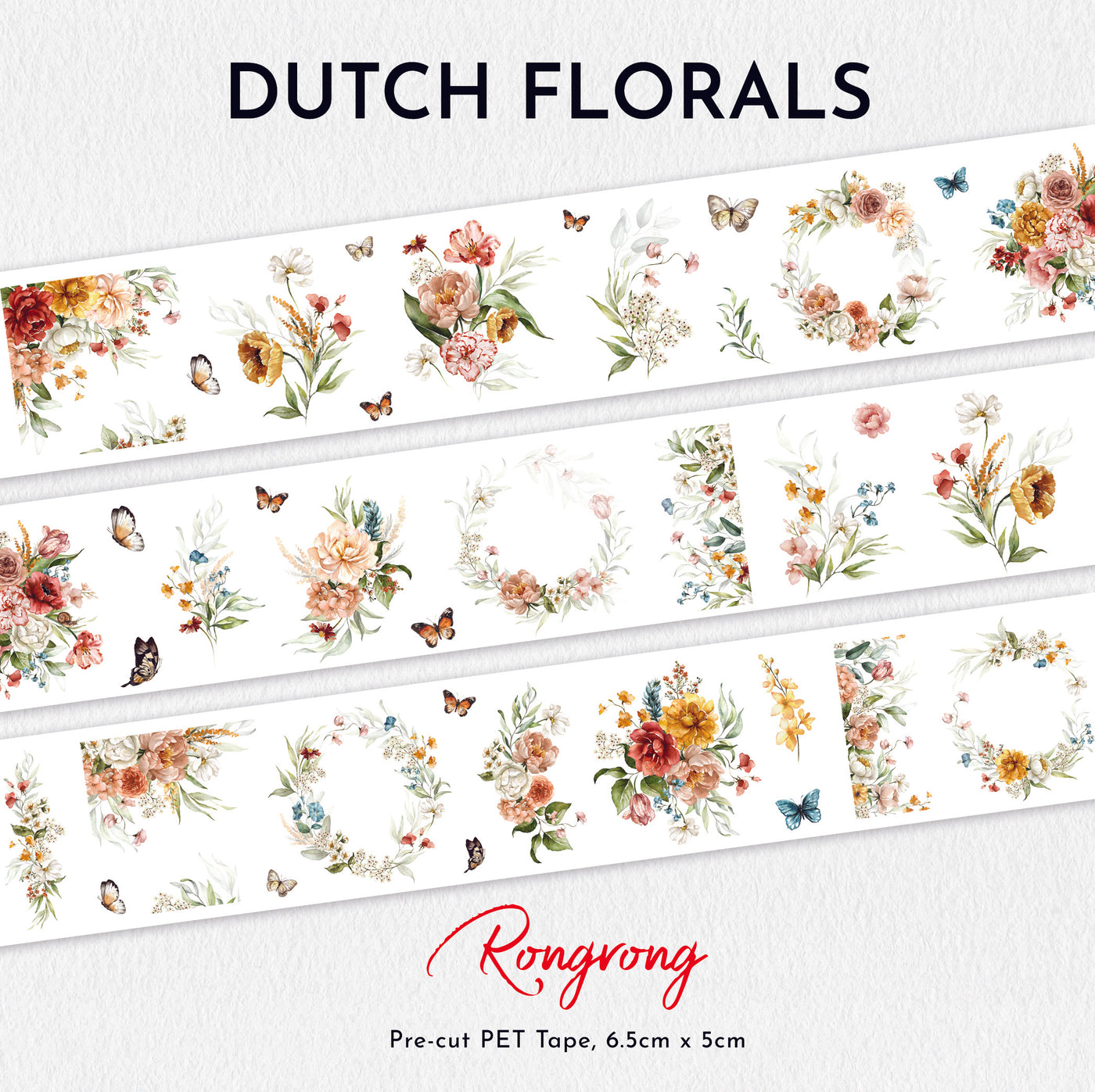 The Dutch Floral PET Tape - Shop Rongrong - Rongrong DeVoe