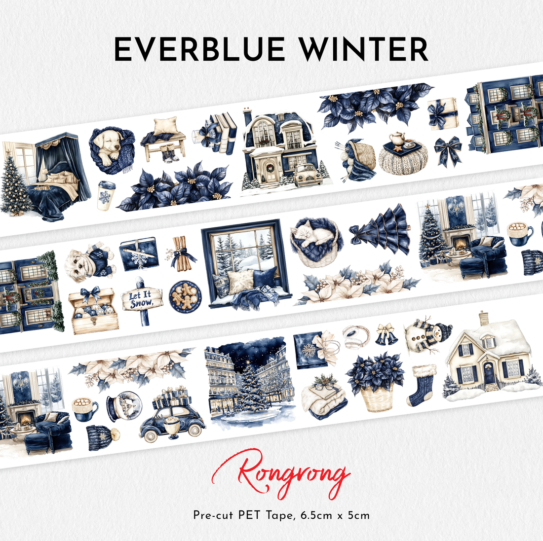 Everblue Winter Pre-cut PET Tape