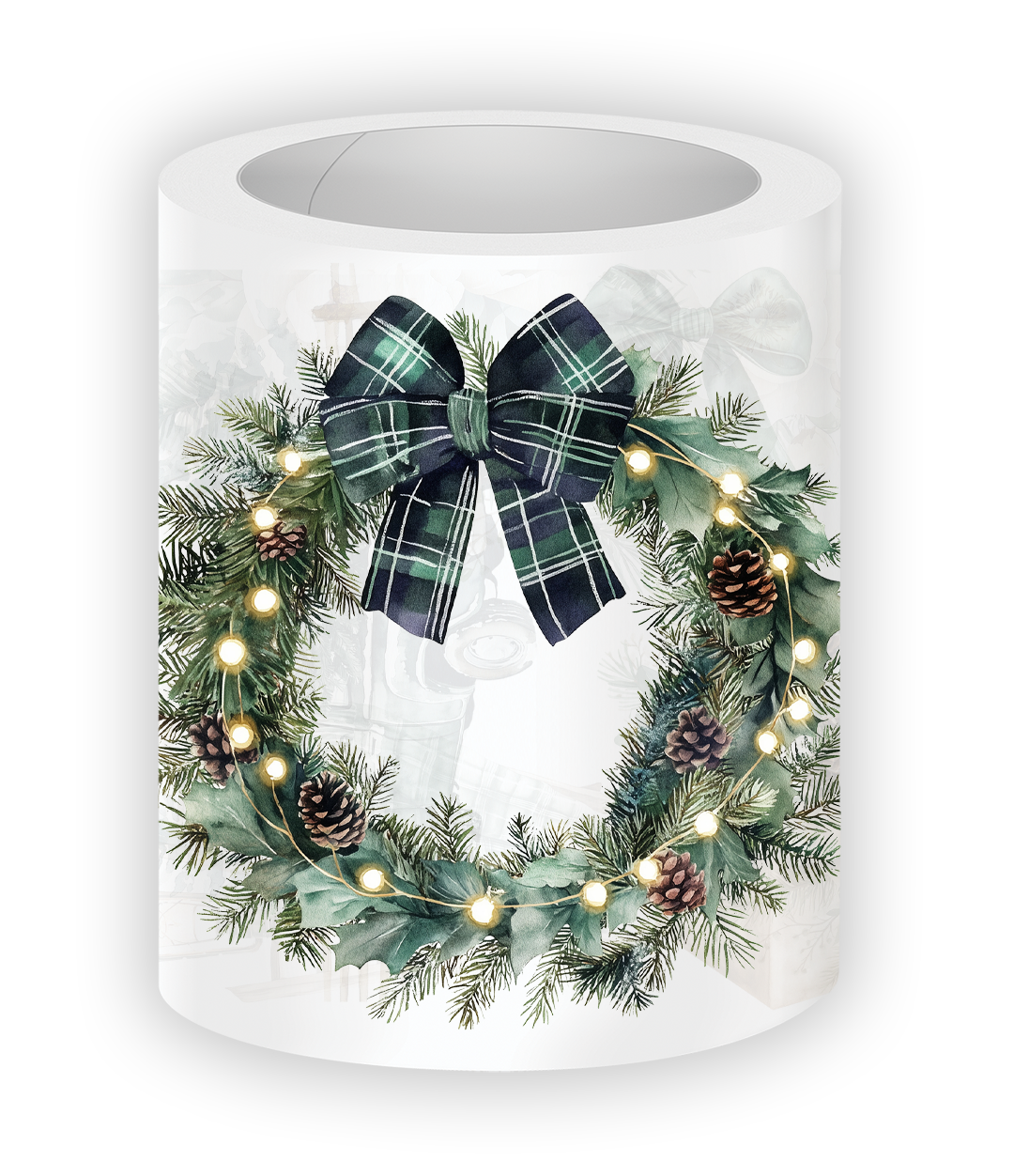 Holiday planner PET tape featuring cozy Christmas decor