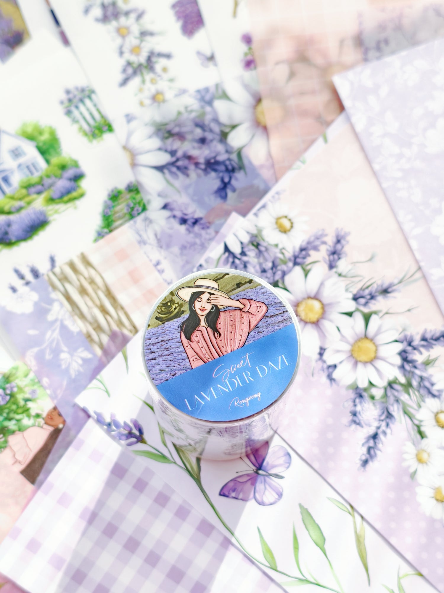 Vintage inspired journaling gift box with stickers and paper goods