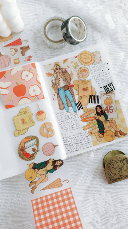 Fall Festival Pre-cut PET Tape Journal