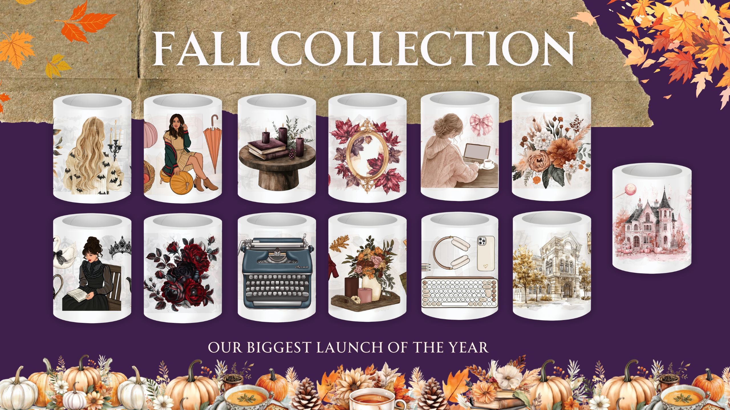 Load video: Shop rongrong Fall Stickers Flip through