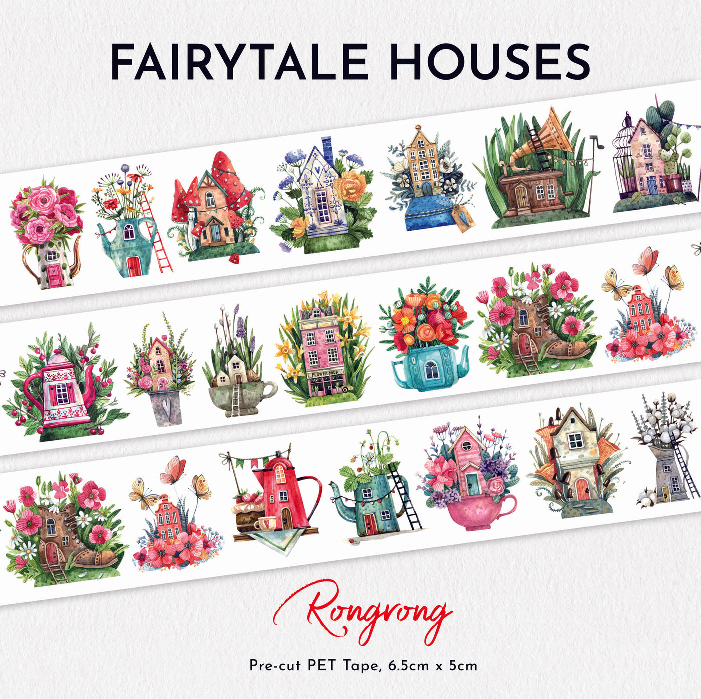 Shop Rongrong Fairytale Houses PET Tape