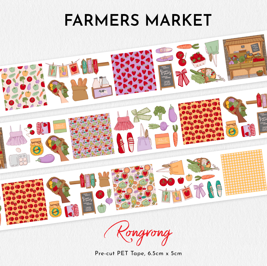 Farmers Market PET Tape