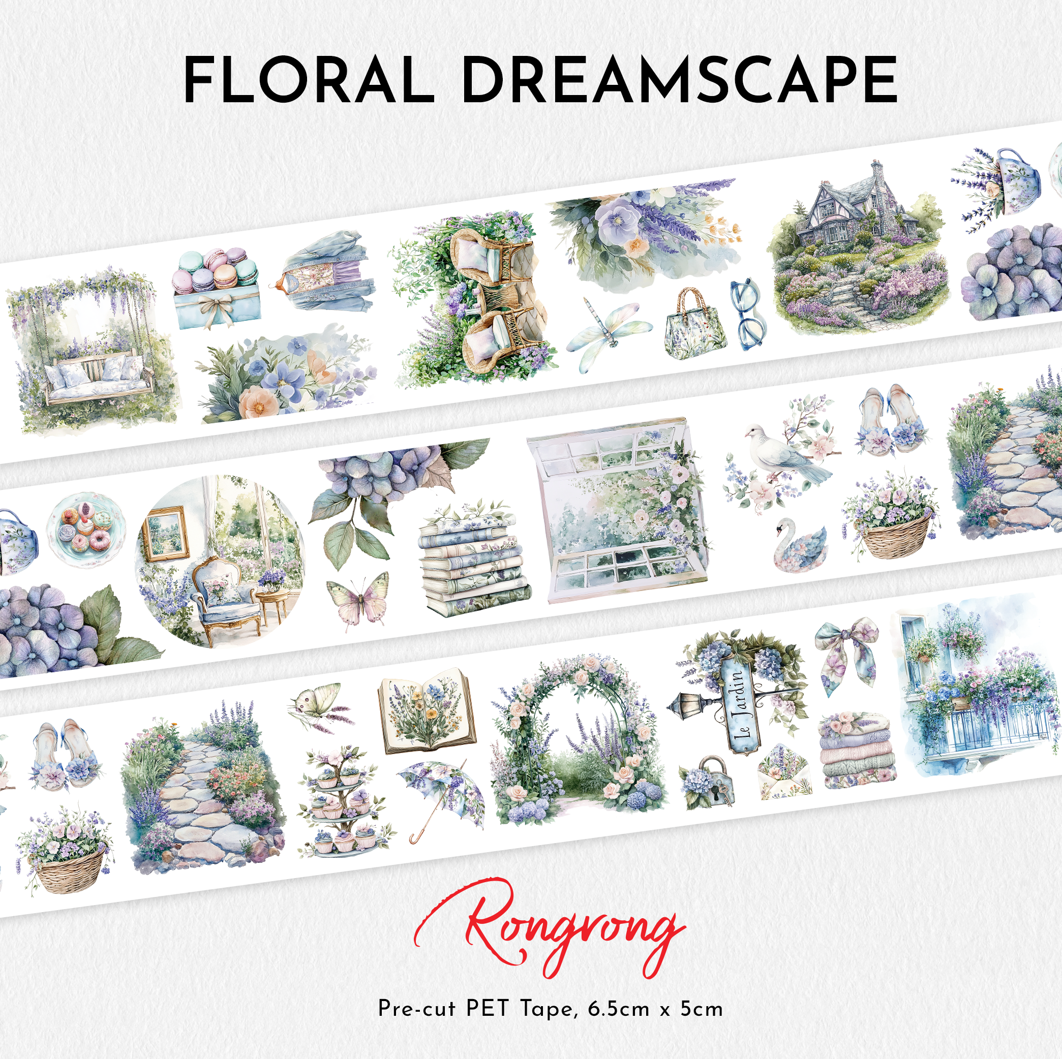 Floral Dreamscape PET Tape