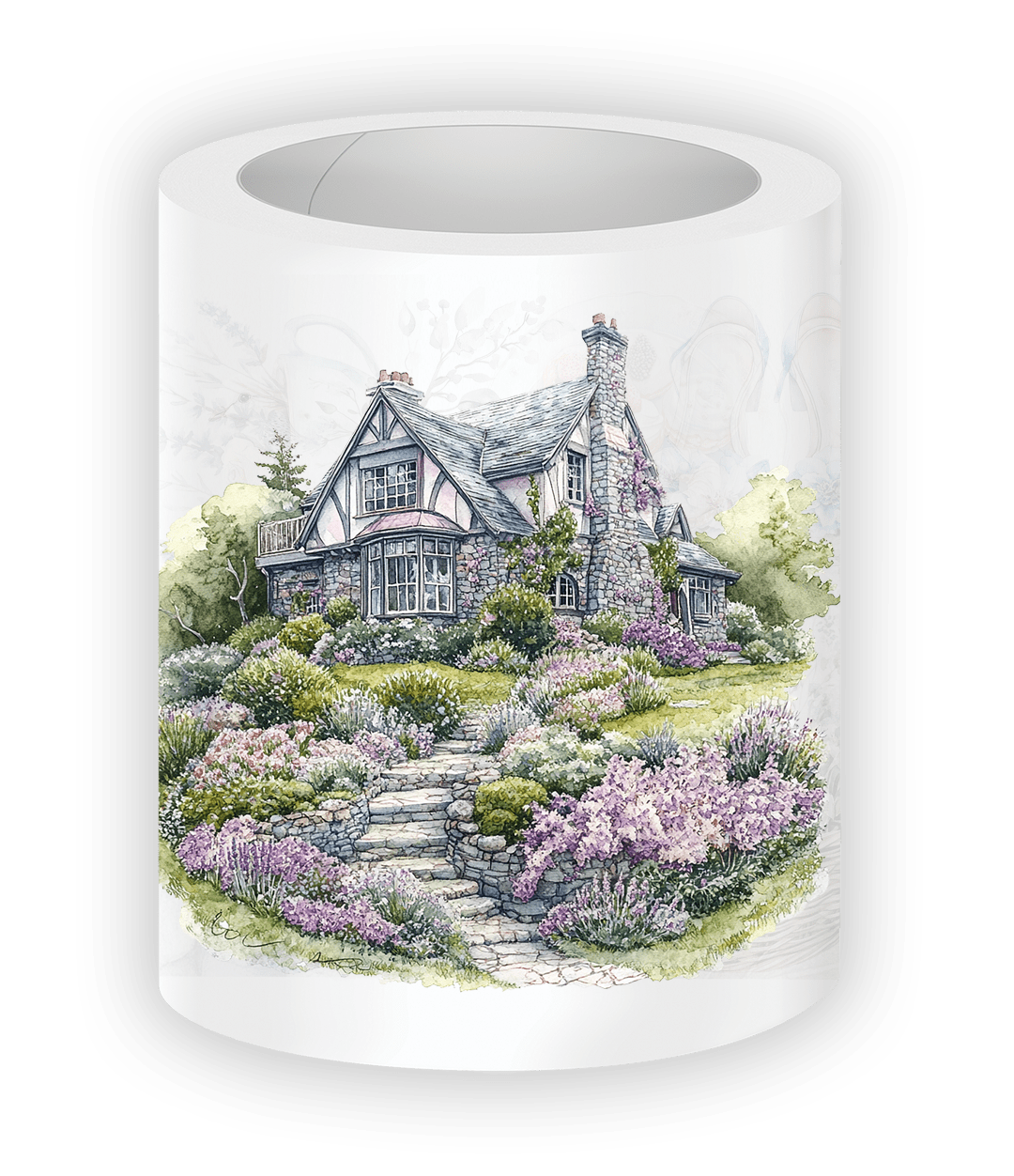 Romantic floral stickers