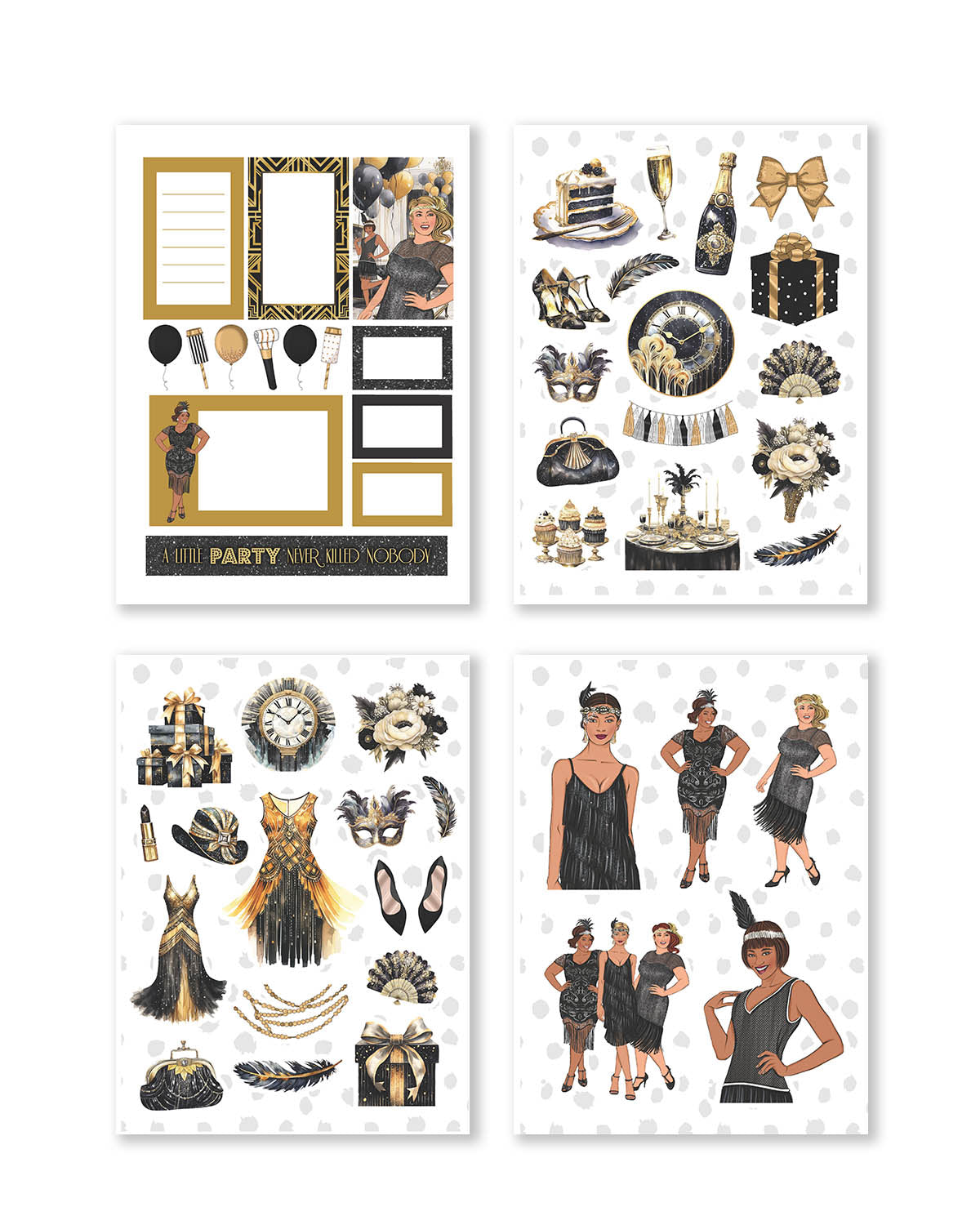 Shop Rongrong Gatsby Planner Sticker Pack for Scrapbooking