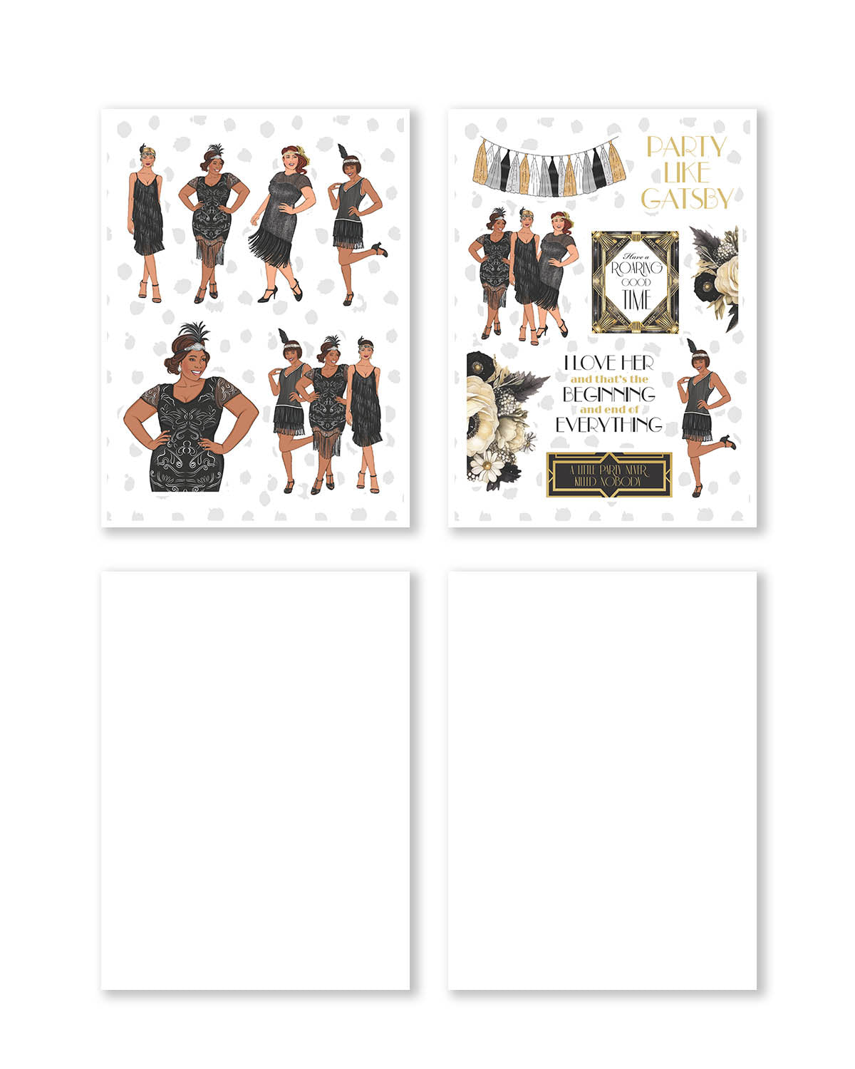 Gatsby Planner Sticker Pack | Decorative Stickers | Shop Rongrong