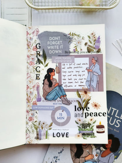 Mood tracker book titled &