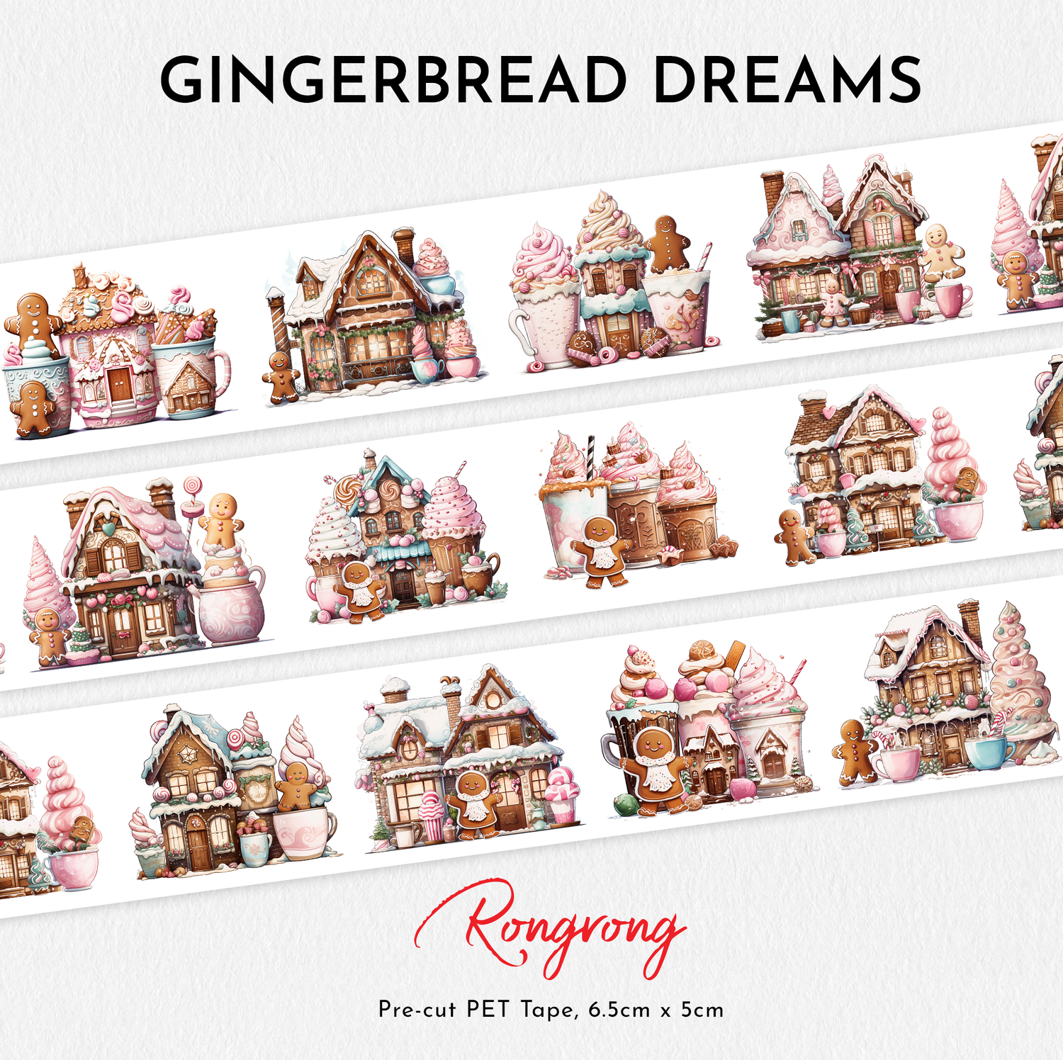 Shop Rongrong Gingerbread Dreams PET Tape