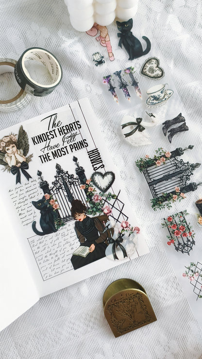 Gothic Coquette Pre-cut PET Tape Journal