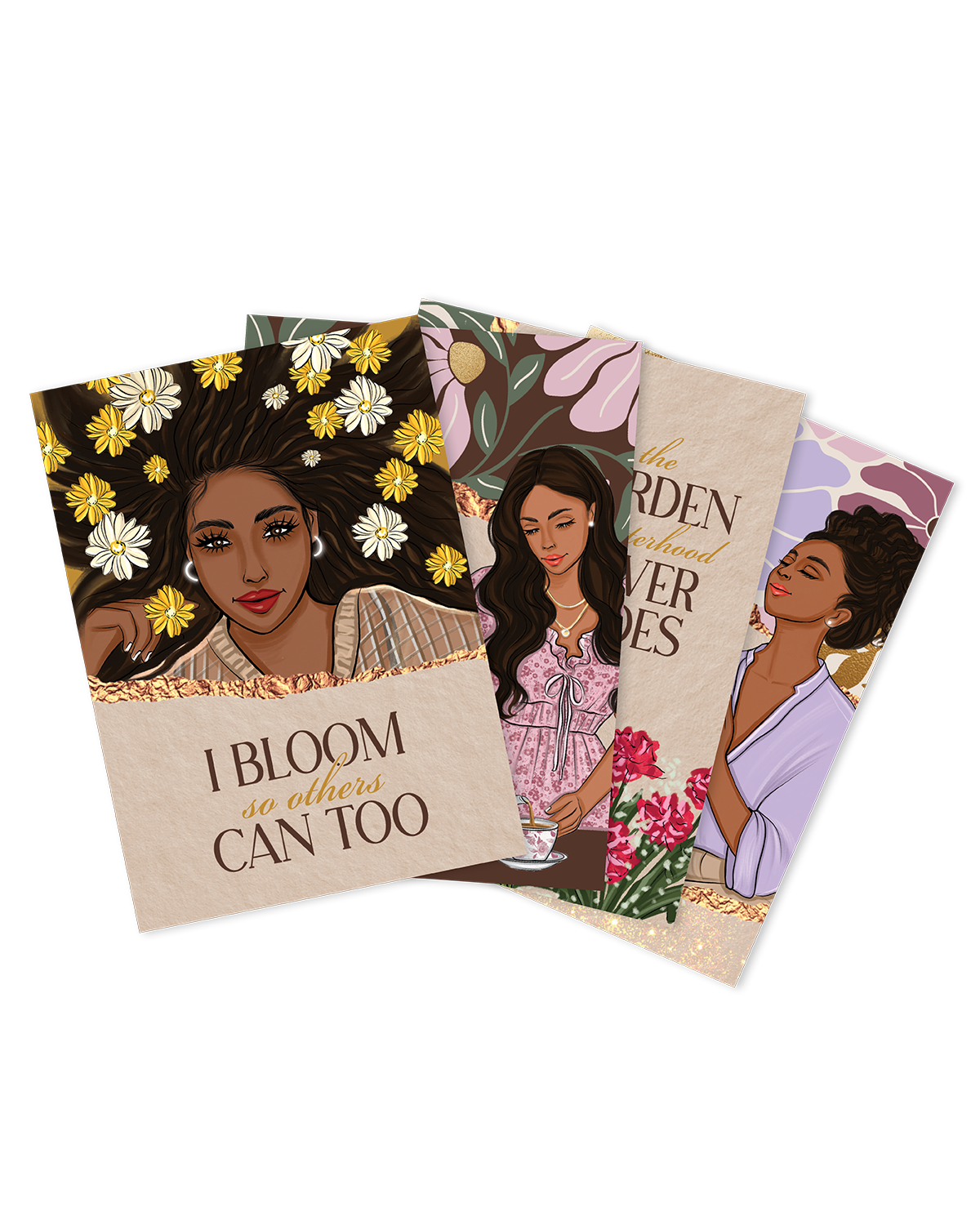 Her Story Blooms Affirmation Cards Inside