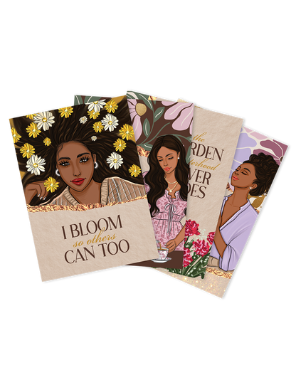 Her Story Blooms Affirmation Cards Inside