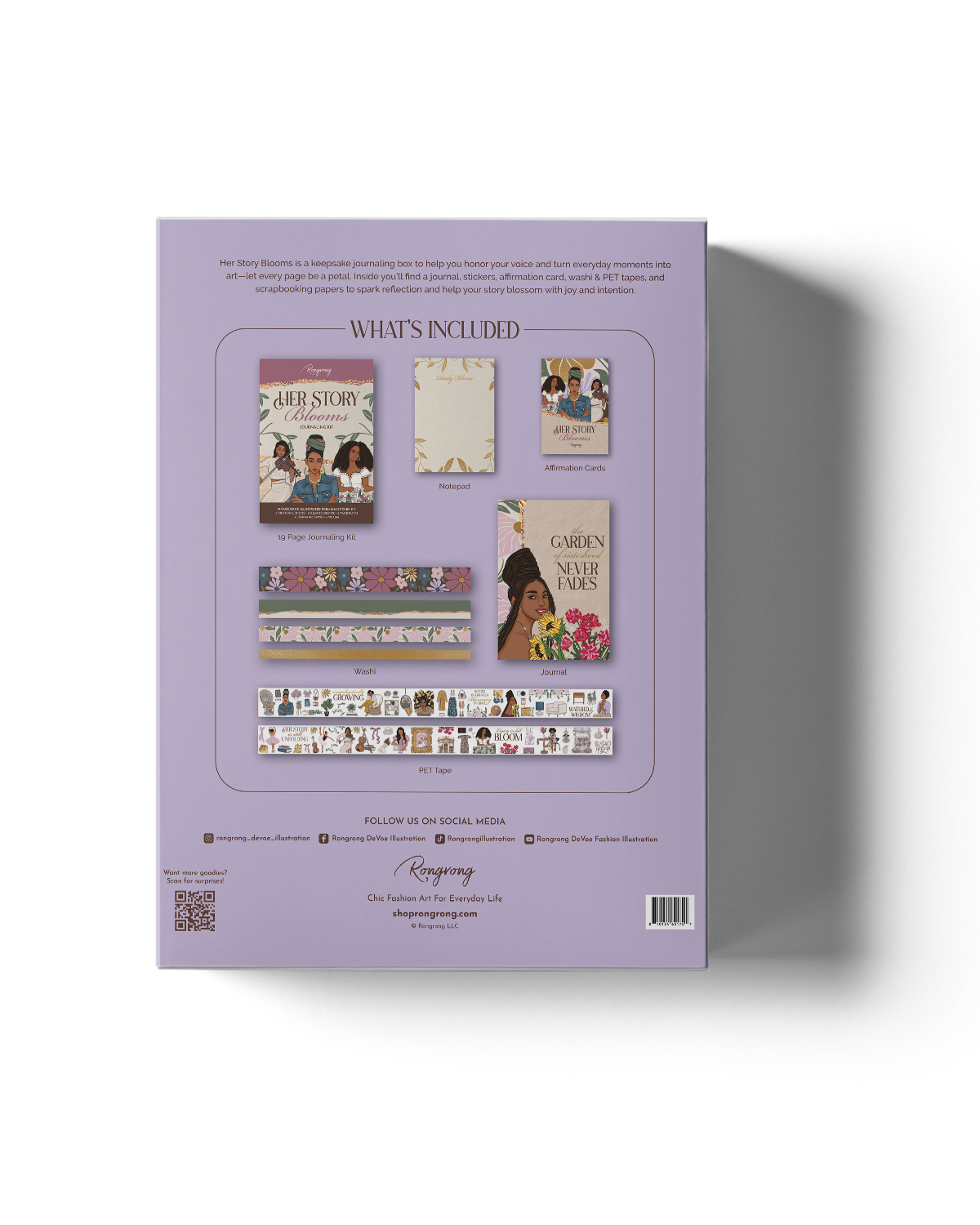Her Story Blooms Box Back Cover