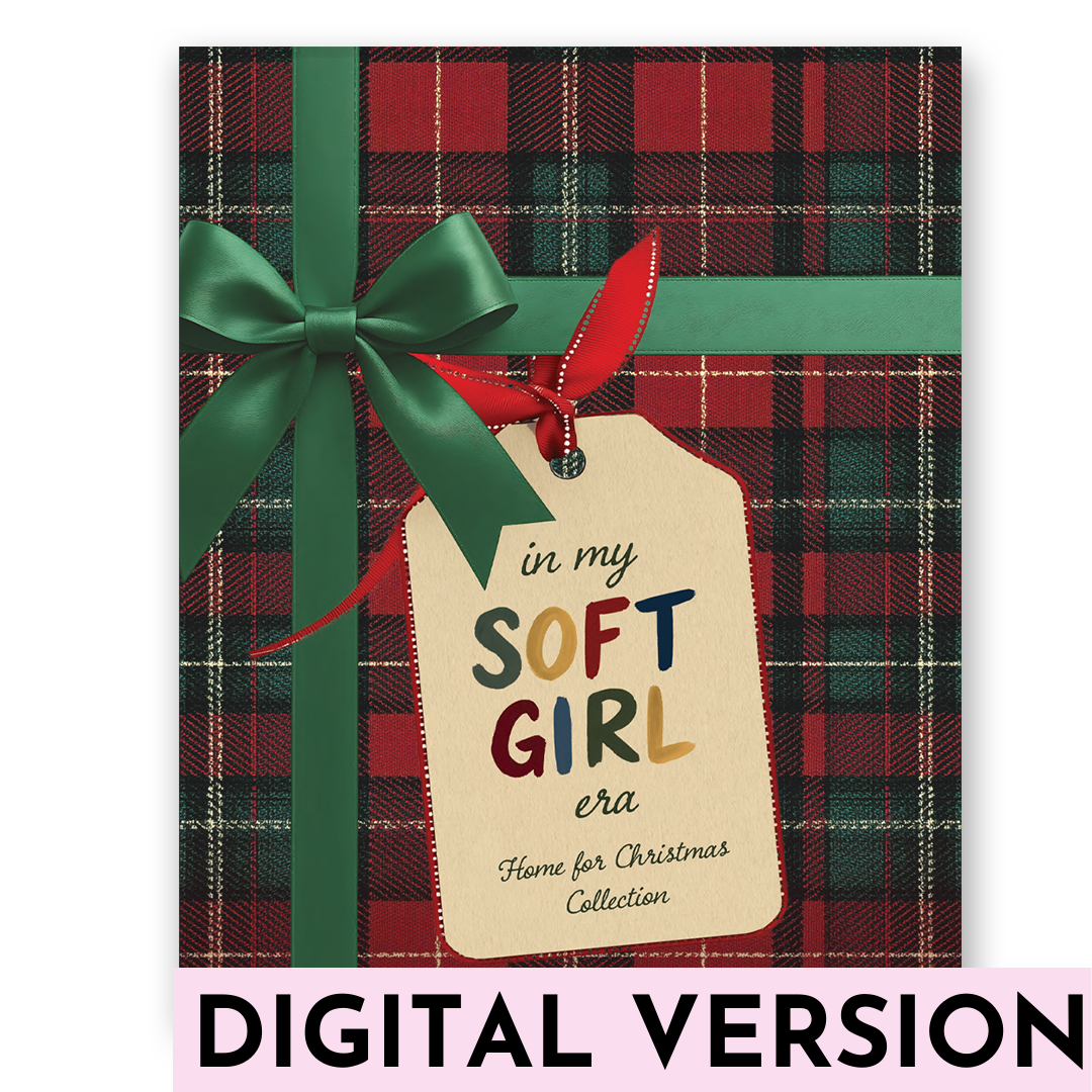 A Christmas-themed digital product cover for &