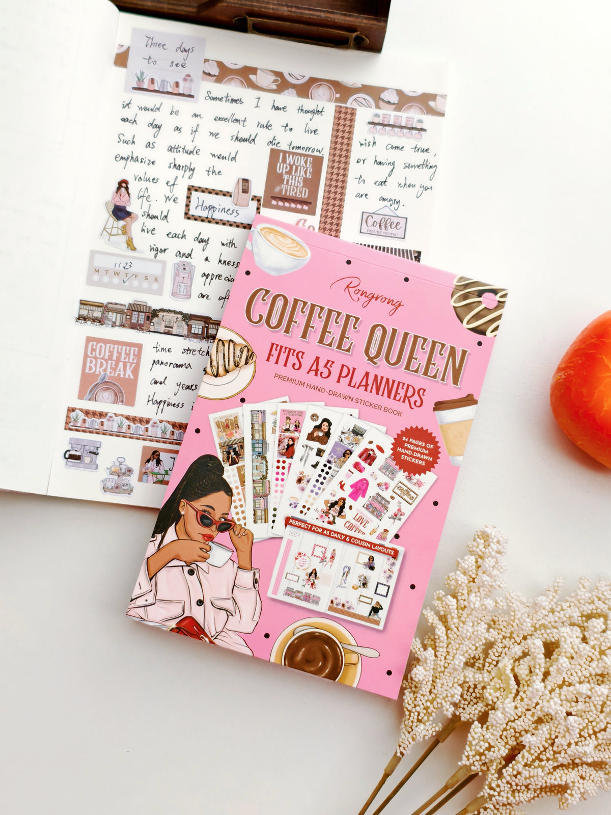 Coffee Queen Hobonichi Sticker Book