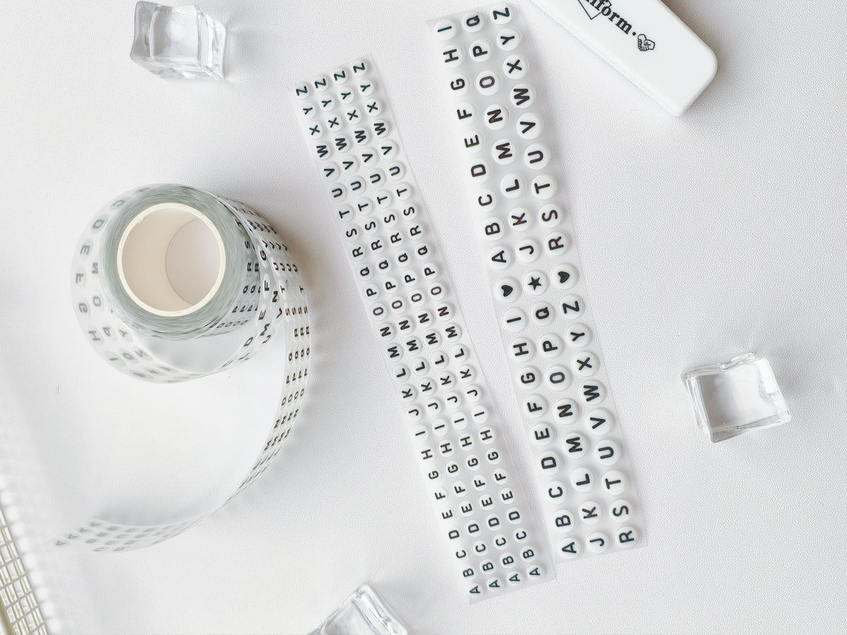 Alphabet Beads Pre-cut PET Tape [3.O]