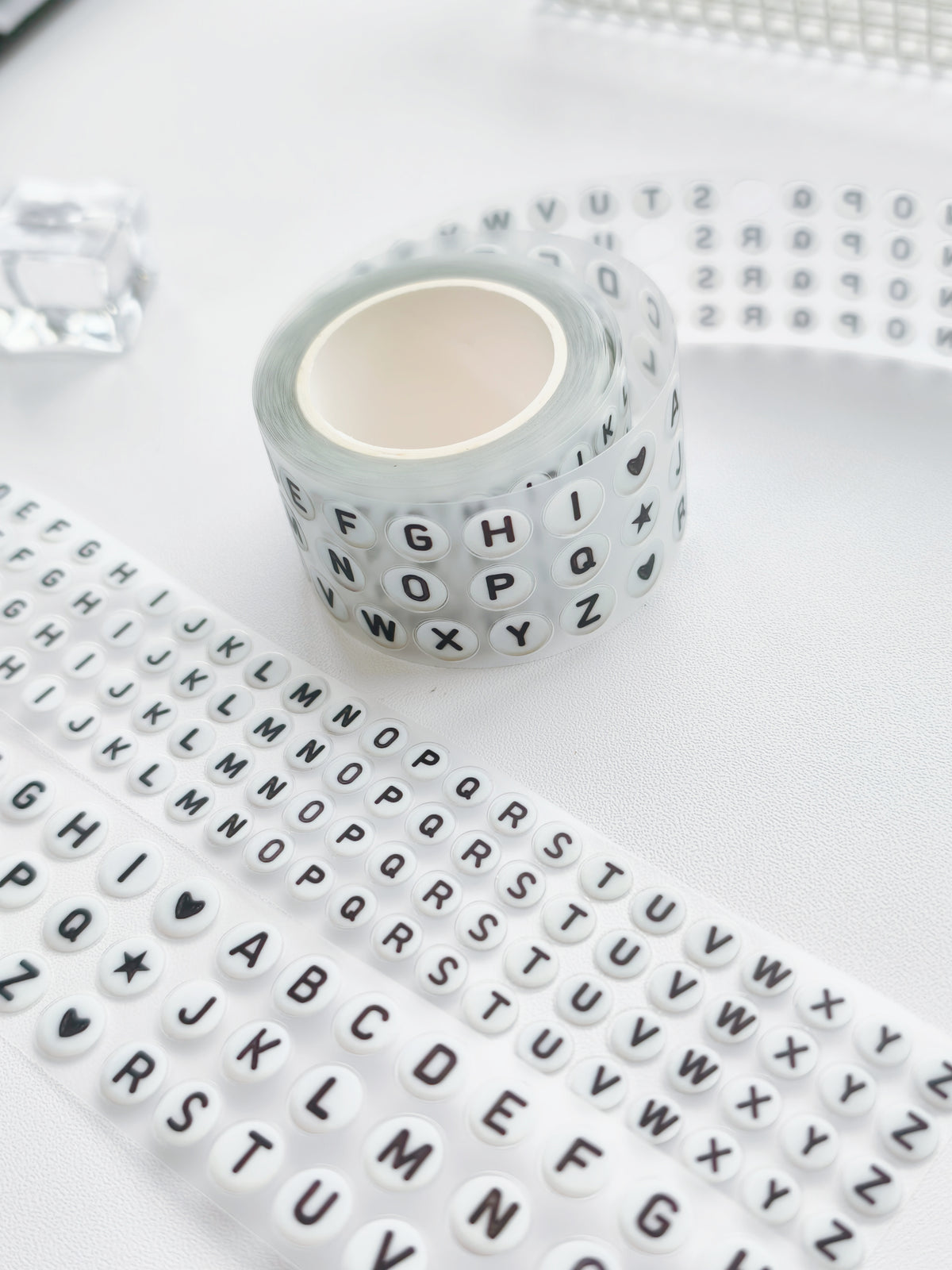 Alphabet Beads Pre-cut PET Tape [3.O]